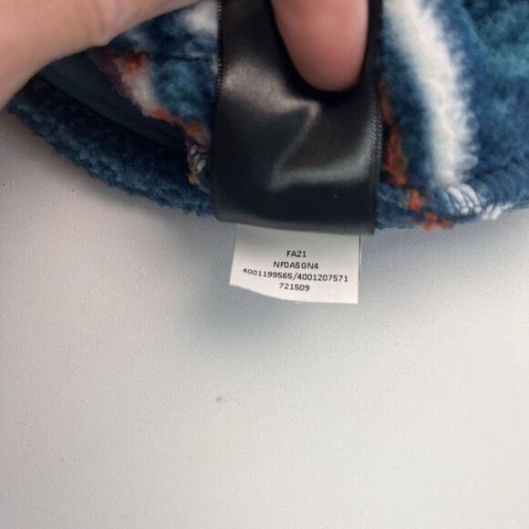 North Face Carbondale Fleece Hoodie XXL Half Snap Aztec Hippie Gorpcore Jacket - Picture 14 of 14